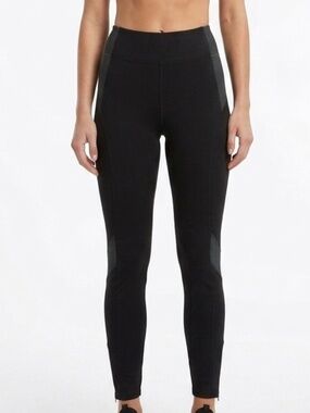 FP Movement by Free People Dark Leggings with Ankle Zippers